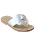 Lamour Girls Multi Color Flower Applique Tongue Sandal 7 Toddler-2 Kids - SophiasStyle.com